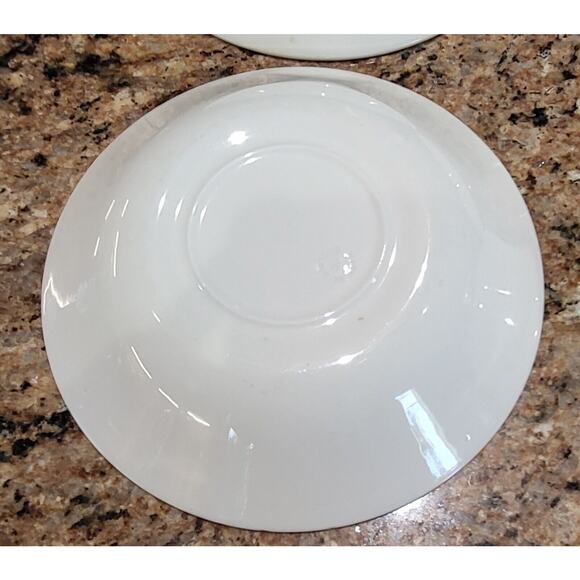 (4) Churchill Grape & Leaf Mosaic On Rim, Yellow Rim Coupe Soup Bowls - Picture 9 of 16